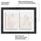 Americanflat Floating Collage Frame - Displays Two Photos with Floating Effect - Shatter Resistant Glass - Hanging Hardware for Horizontal or Verticle Display